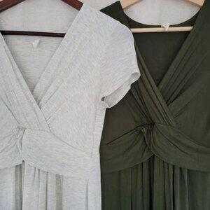 2 Pink Blush Maternity/Nursing Friendly Maxi Dresses size S